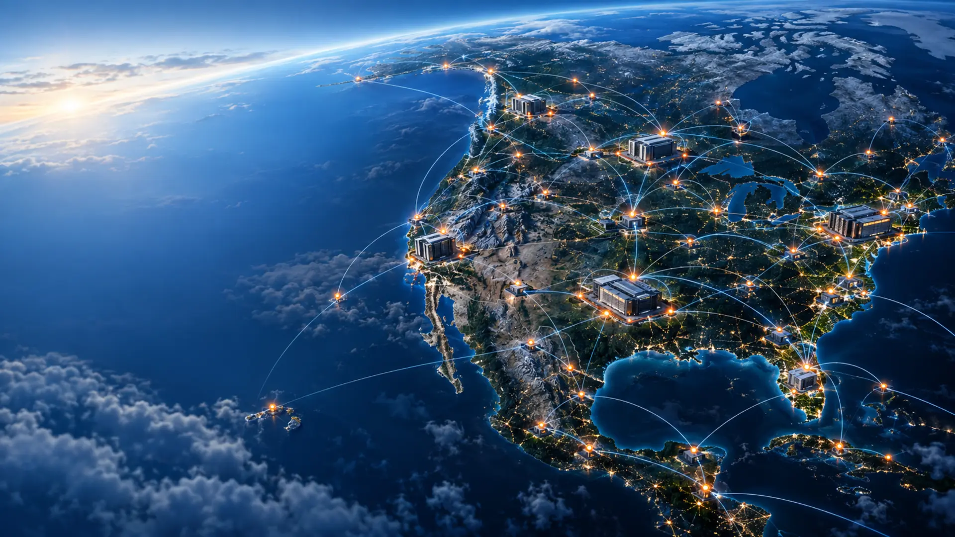 Distributed data nodes connecting enterprise locations at global scale