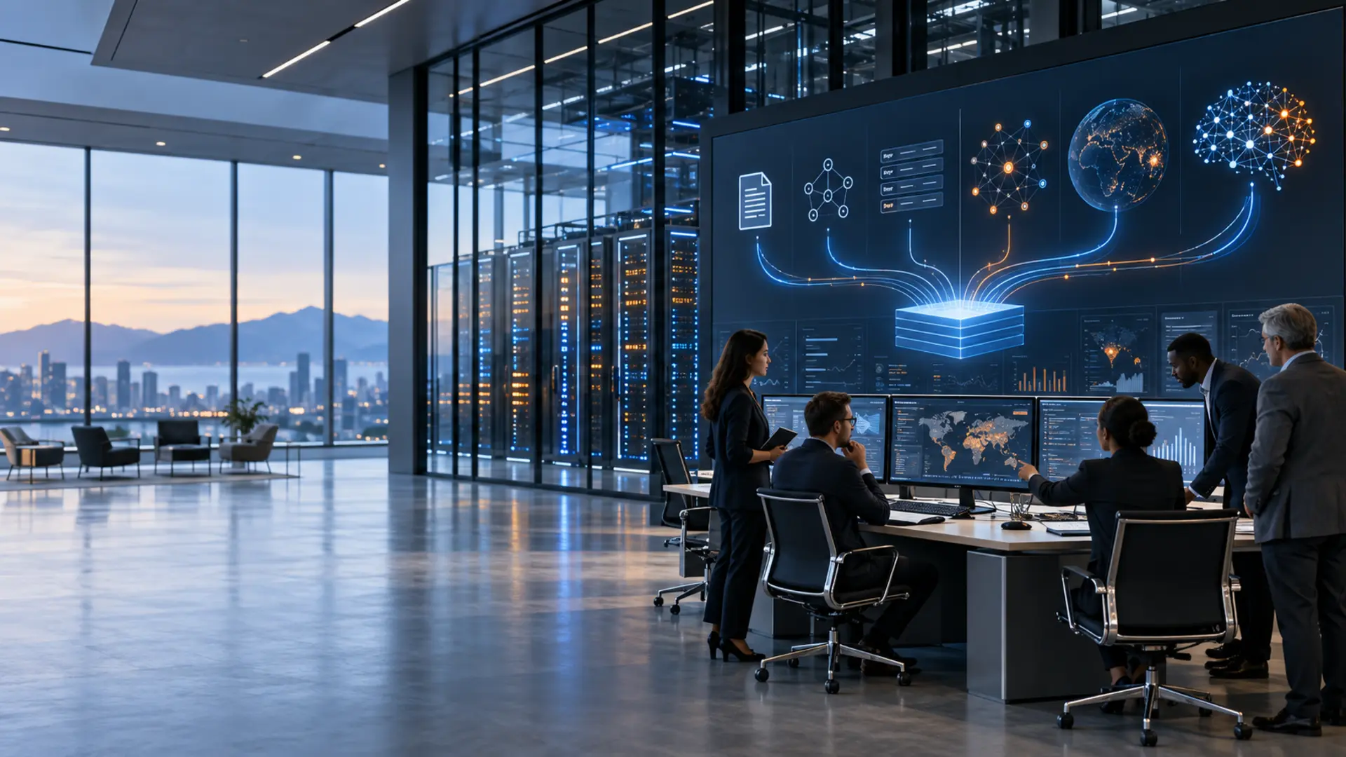 Enterprise command centre using a unified high-performance data platform